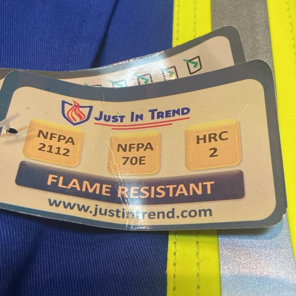 JUST IN TREND NWT Size XL Flame Resistant Long Sleeve Coveralls - Picture 5 of 10